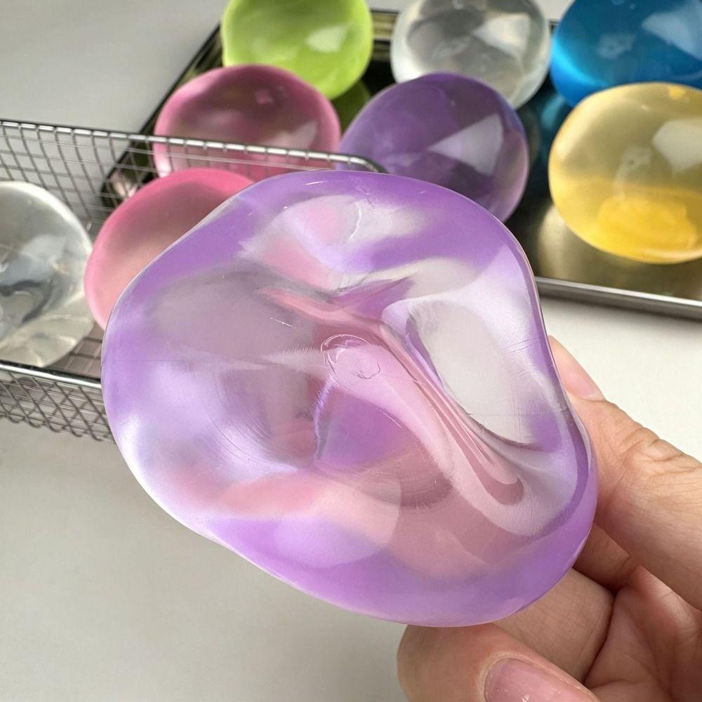Soft Coconut Oil Round Stress Ball Stress Relief Slow Rebound Pinch Toy For Kids Adults
