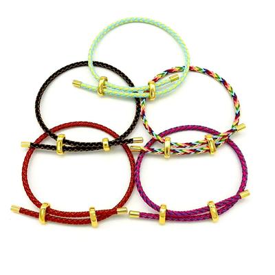 DIY Adjustable Beaded Steel Wire Bracelet with 8-Figure Buckle