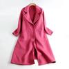 Women Wool Coat Warm Fashionable Belted Autumn Outerwear