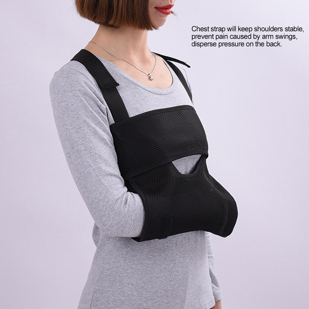 Arm Sling Immobilizer Breathable Ergonomic Arm Sling Shoulder Immobilizer Brace for Broken Fractured Bones