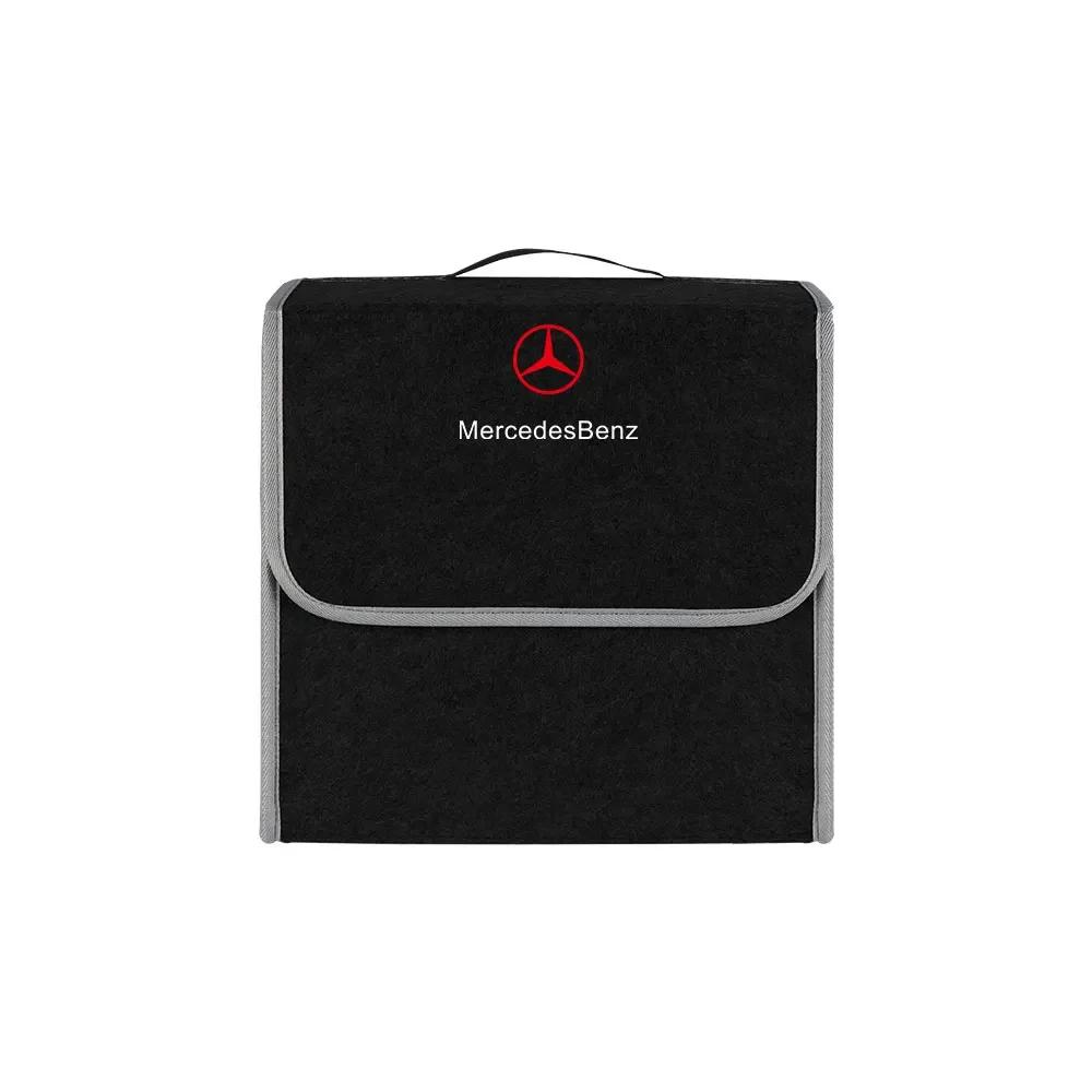 DFN1 New 2025 Hot Car Trunk Organizer Box Large Capacity Auto Storage Bag Folding for Mercedes Benz E C G R S Class W176 W204 W212 GL