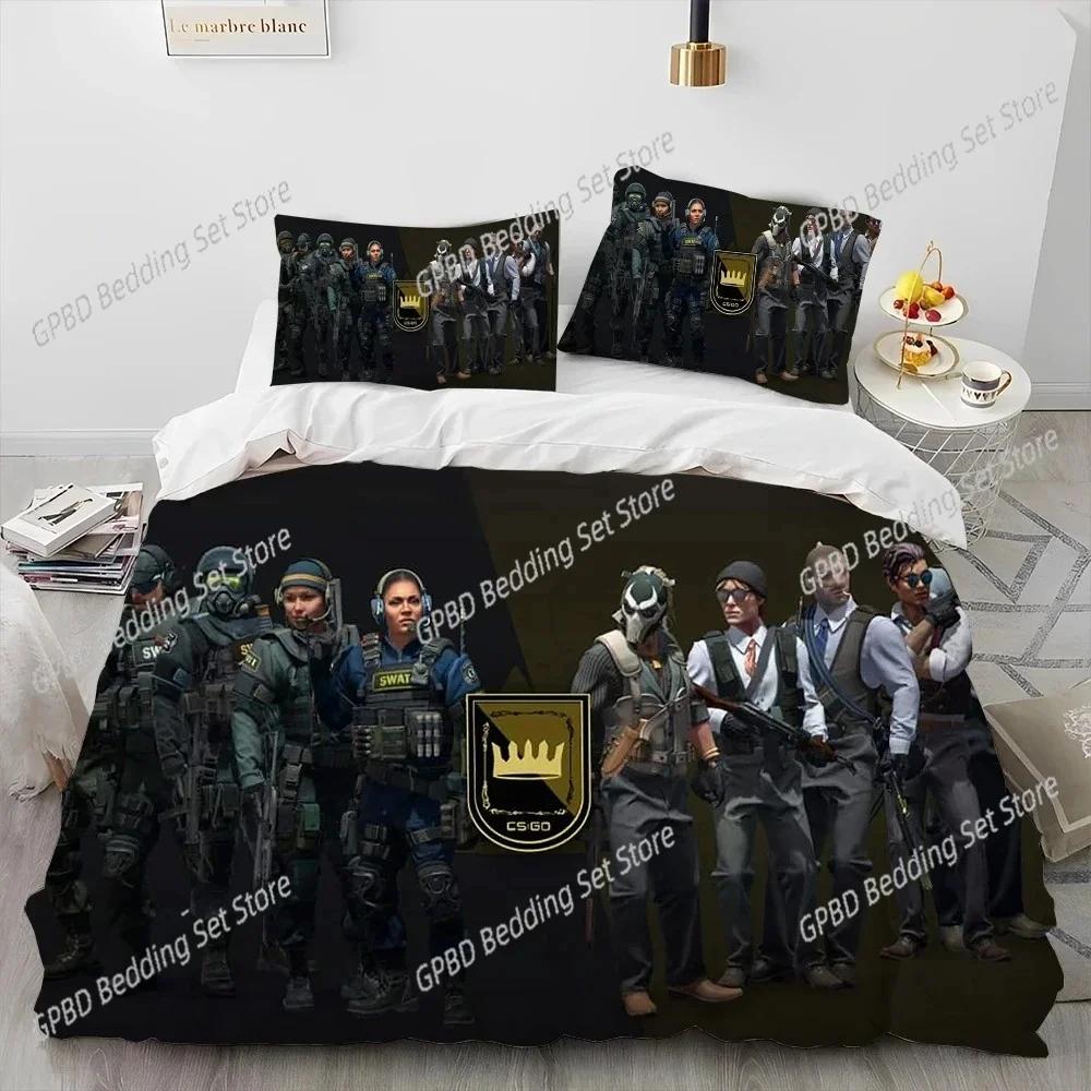 Comforter Cs Go Game Gamer Counter Strike Bedding Set Bedroom Soft Modern S Comefortable And