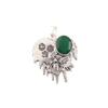 Grüner Onyx Edelstein 925 Sterlingsilber Handgefertigter Anhänger 1,49" Jubiläumsgeschenk CP-28-20