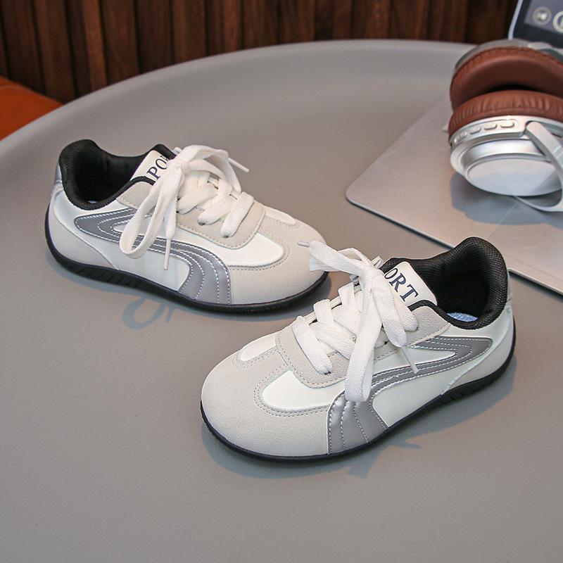 

Спортивная обувь для девочек 2025 весна и осень новая популярная обувь для моральной подготовки мальчиков, повседневная обувь на мягкой подошве, обувь для моральной подготовки маленьких девочек 30 белый