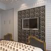 9Pcs Minimalist Hanging Partition Screen Hollow Pattern DIY Privacy Screen Wall Curtain  Living Room