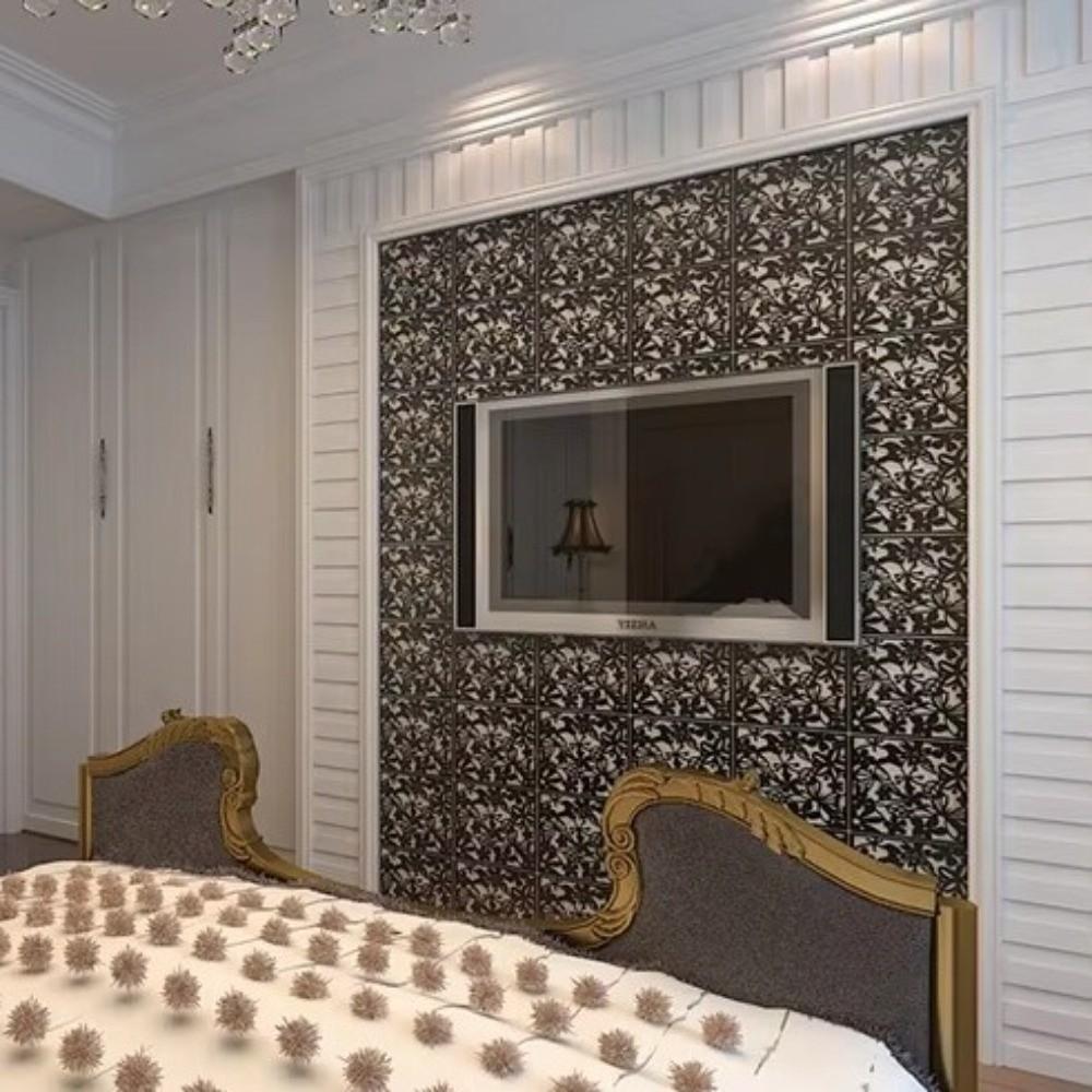 9Pcs Minimalist Hanging Partition Screen Hollow Pattern DIY Privacy Screen Wall Curtain Living Room
