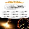 10pcs T5 286 Halogen Light Bulb 1.2 Watt 2 Pin Globe Lot J C Bi-PinCluster Dashboard Lamp For Indicator Lights Instrument Panel