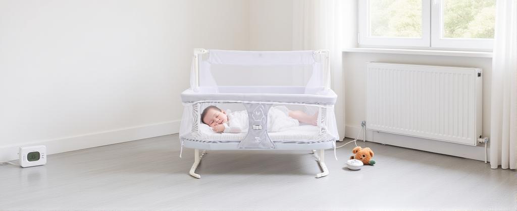 3 in 1 Baby Crib for Newborn Side Bed Guard Portable Foldable Baby Bed Bassinet Bedside Sleeper