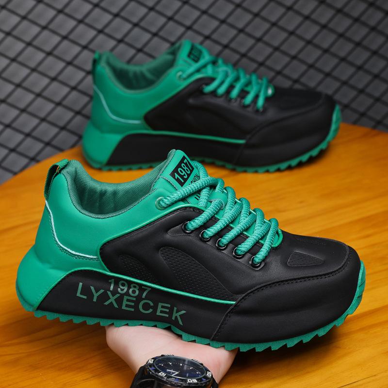 

Мужская обувь весна 2025 новые повседневные кроссовки для бега мужские летние дышащие модные туфли little white daddy 39