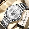 BINBOND Orginal Men's Waterproof Luminous Quartz Watch For Men Luxury Auto Date Sturdy Wristwatch Casual Reloj