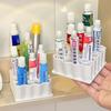 Scatola portaoggetti in silicone a linea ondulata creativa Porta tubetto dentifricio & Porta tubetto unguento & Porta colla Organizzatore per bagno Ornamento da scrivania