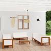 Day and Night - Day and Night Garden Furniture and Cushions Set 9 Pieces Solid Acacia Wood