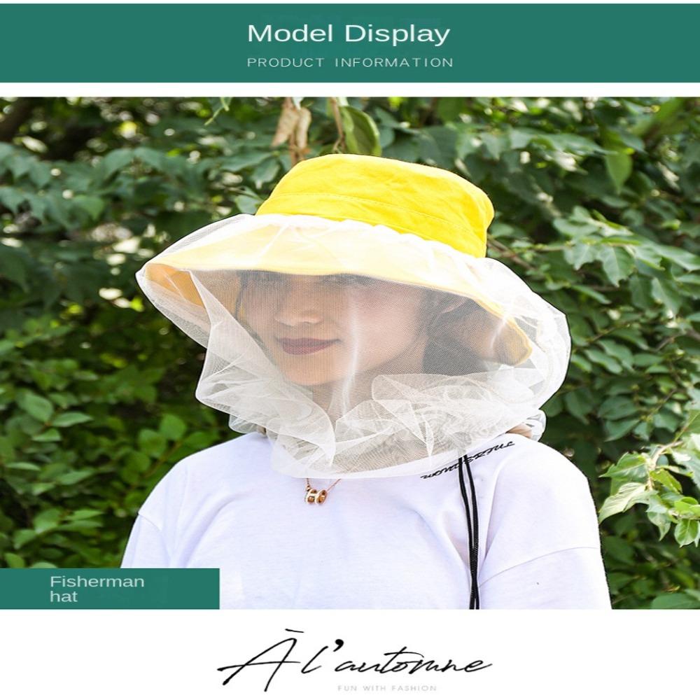 Outdoor Sonnenschutz Insektenschutz Biene Schutz Gesicht Schutz Kopf Net Angeln Kappe Mesh Hut Moskito Hut