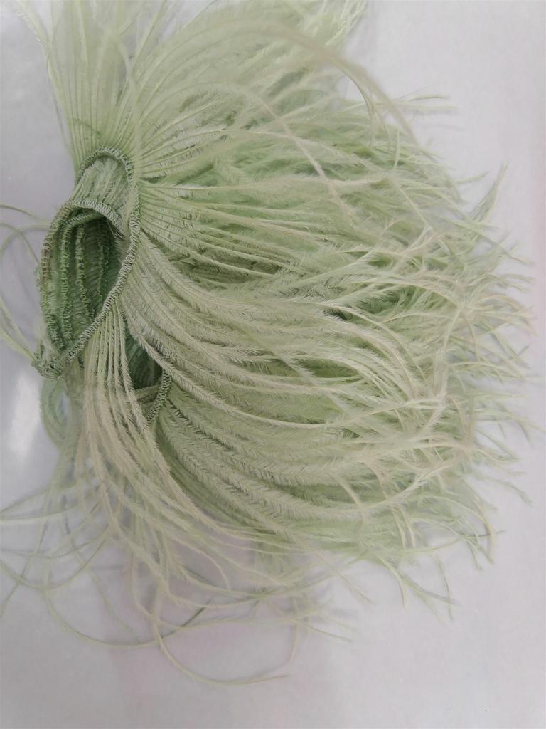 FeatherHigh Quality Ostrich Feather Trim Fringe Natural Ostrich Feather Ribbon Trimming for Party Dress Sewing Wedding Accessories 1 M