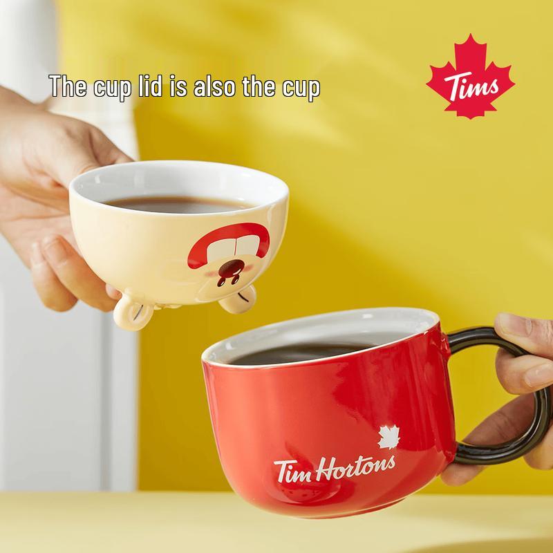 TIMS Ceramic Beaver Parent-Child Mug Set