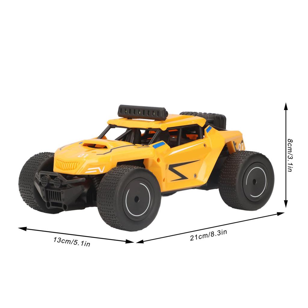 1/20 Off Road Racing Car High Speed USB Charging Crasroof 2.4G RC Crawler with LED Light for Boys Girls