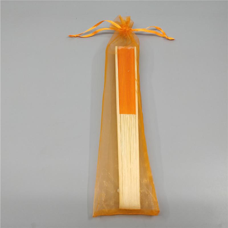 White Handheld Fans Cloth Fans Bamboo Folding Fans for Wedding Decoration, Church Wedding Gifts, Party Favors, DIY Decoration