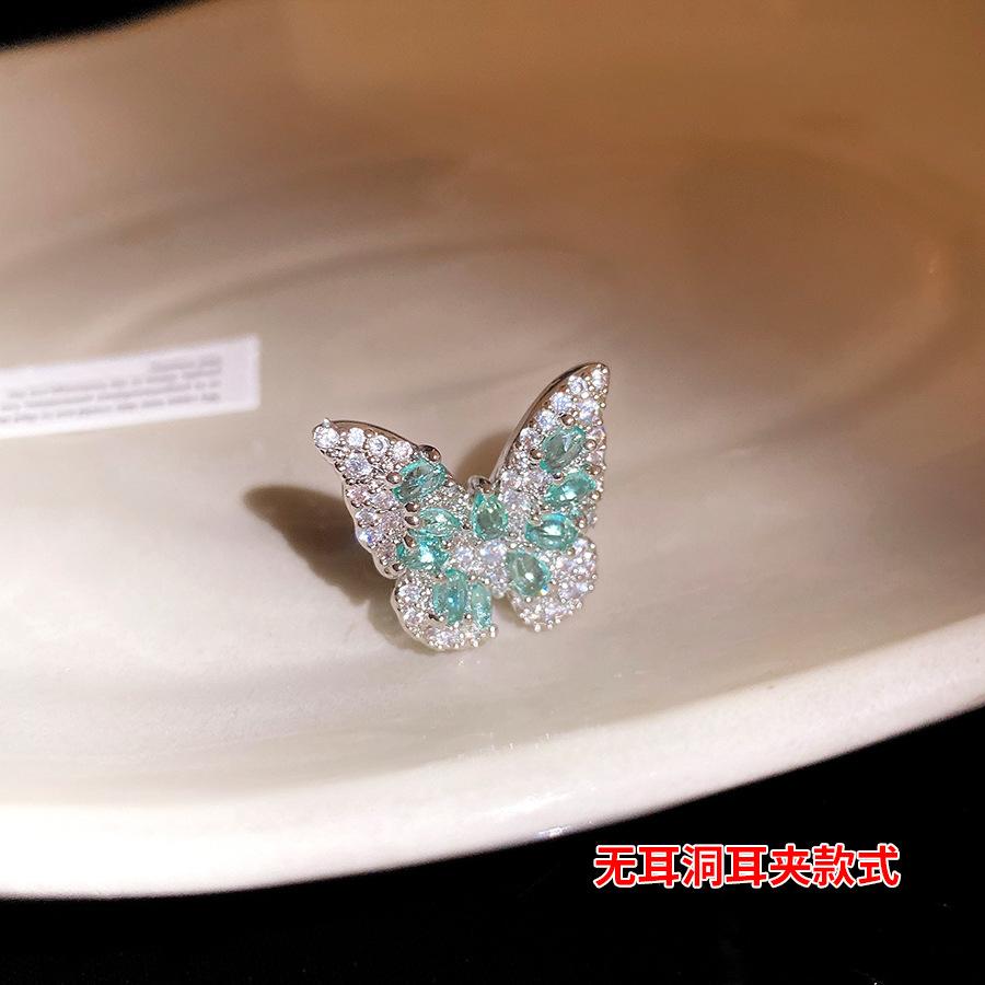 Zircon Starlight Bow Ear Bone Clip Women s Niche Personality Versatile Temperament Fashion No Ear Piercings Ear Studs Earrings Earrings