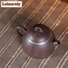 150ml Antique Yixing Purple Clay Teapot Handmade Silver Circle Qin Quan Pot Raw Ore Purple Mud Kettle With Strainer Zisha Teaset