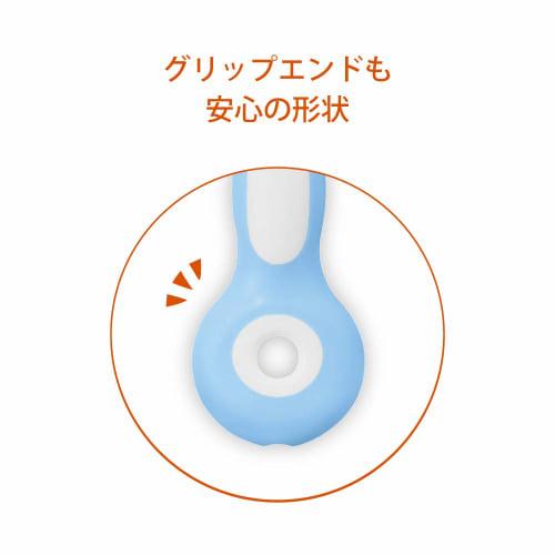 Combi Teteo teteo First time tooth brushing Baby toothbrush STEP4 When the molars come in Sora color (Blue)