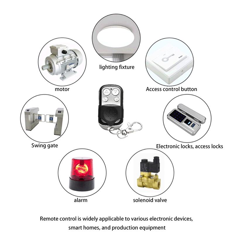 433Mhz Remote Control 4 Button Remote Controller Duplicator Universal Garage Door Opener Clone Rolling Code For Gate Garage Door