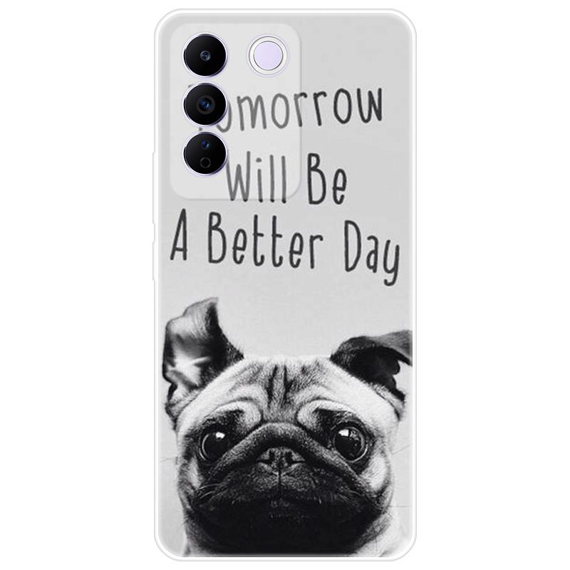 For Vivo V27e V 27e Case Soft Silicone Back Cover Cartoon Phone Case Diversification