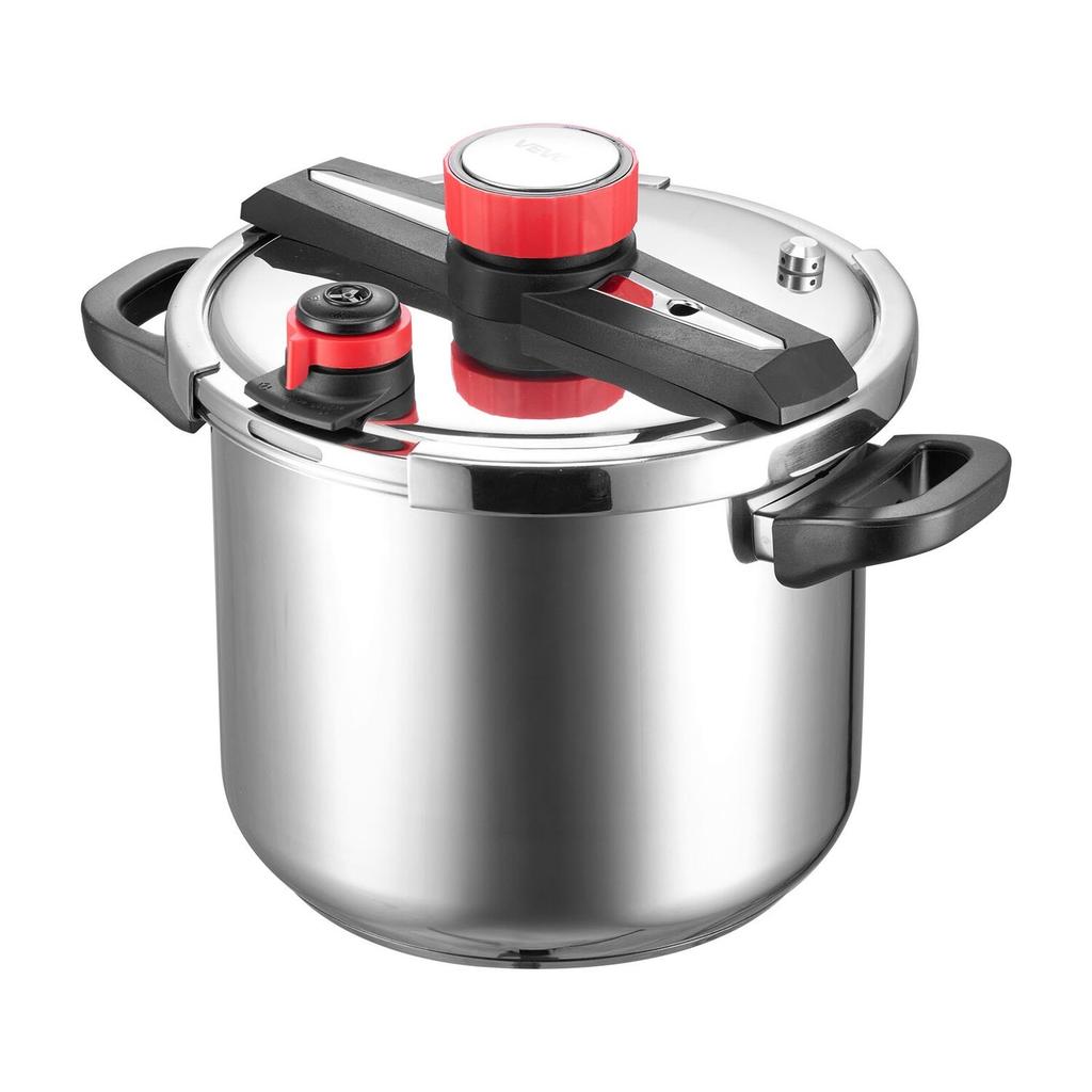 Pressure Cooker, 11.3L Pressure Cooker Stainless Steel, Pressures Canner with Steaming Rack, Tempered Glass Lid, Three Pressures Settings for Meat,