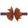 European & American Baby Bow Swallowtail Headband - 21 Solid Colors