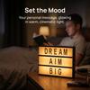 A4 LED Light Black Message Board Customizable DIY Decor  Shop Window