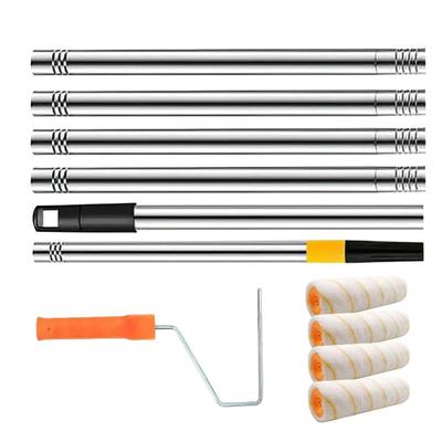 Farbrollerverlängerung Abnehmbare Farbe Teleskopstange Mit Farbrollerbürste Tragbare Wandmalerei-Zubehör Für Decke