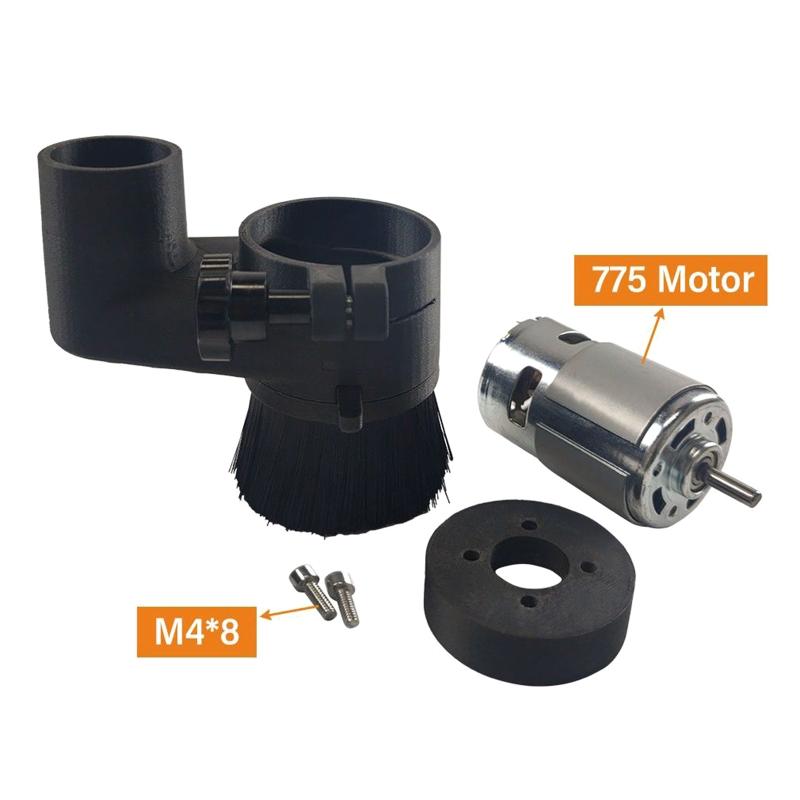 Fit for 775 Motor/52mm /65mm/80mm Sliding Door Spindle Dust Cover Brush Cleaner for CNC Router Engraving Milling Machine
