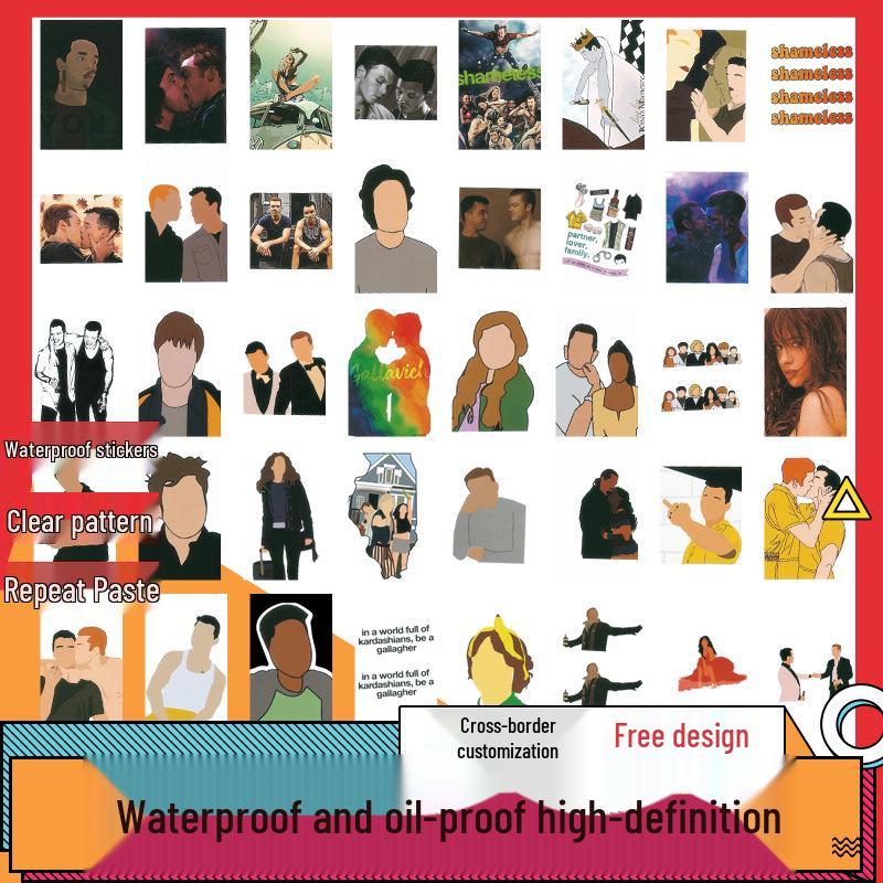 50 Shameless TV Series Stickers: Waterproof & Oilproof for Notebooks and Journals