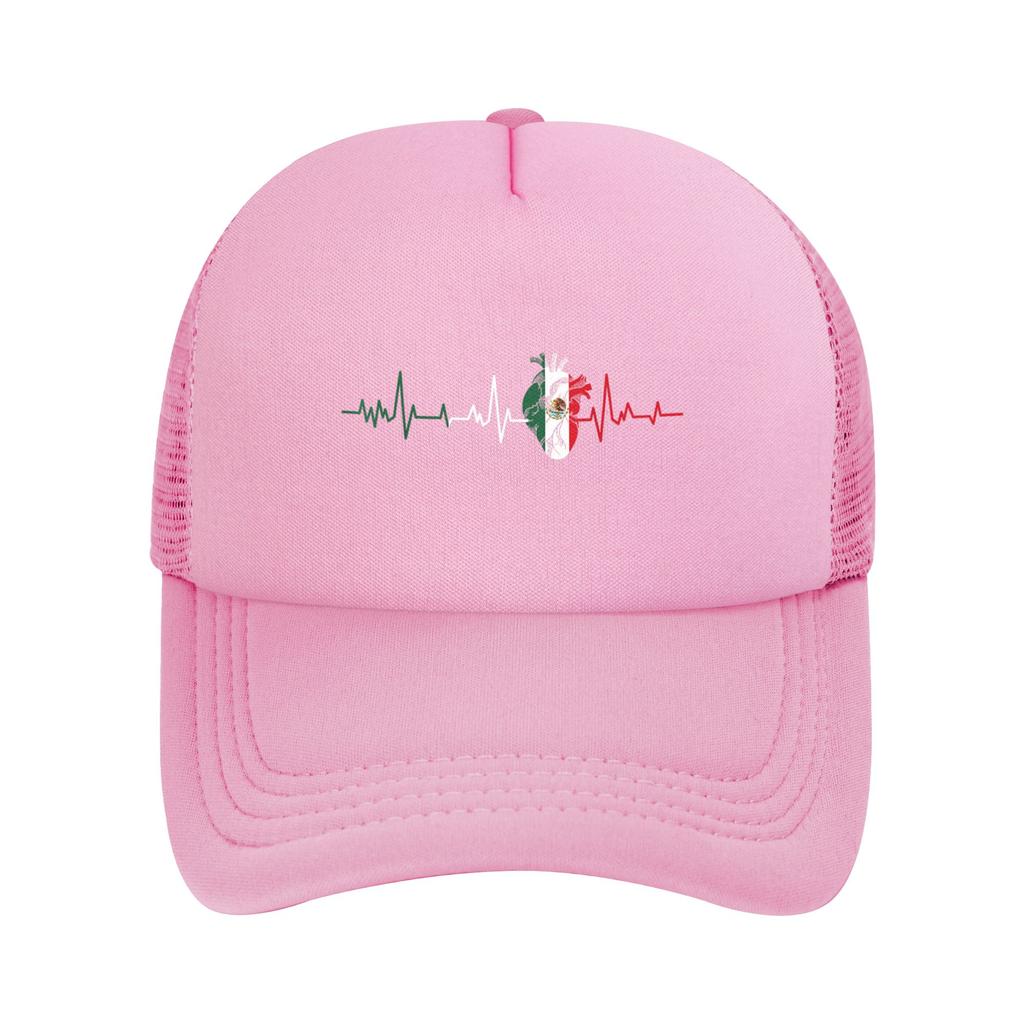 Mexico Flag Heartbeat Mexican Casquette Unisex Outdoor Hats Adjustable Snapback Hat New Baseball Caps