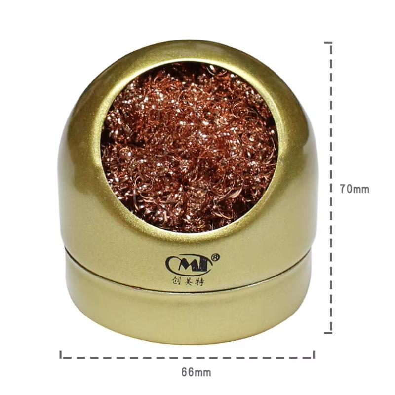 Cleaner Ball Cleaning Ball Desoldering Soldering Iron Mesh Filter Cleaning Nozzle Tip Copper Wire Metal Dross Box Clean Bal