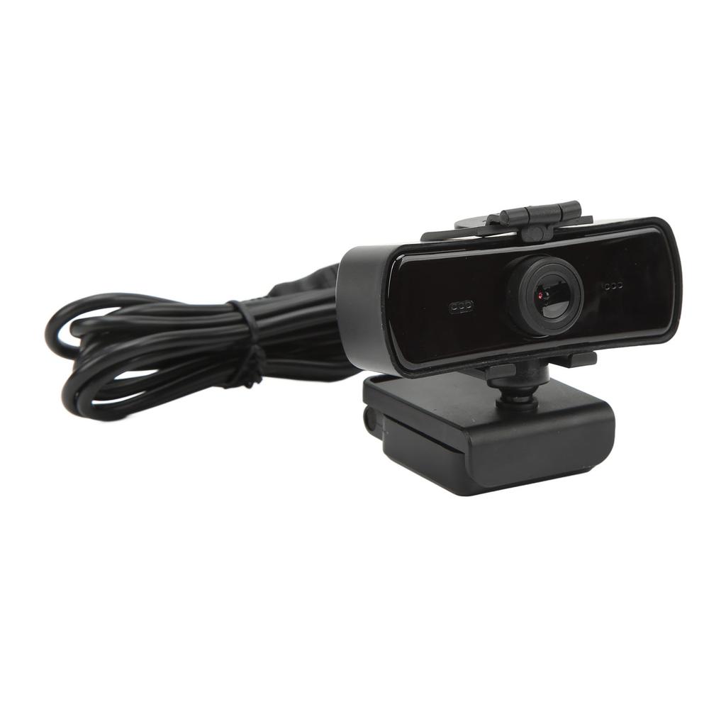 USB Computer Camera Drive Free Built In Microphone Lens Protection Cover With 2K HD Video Call