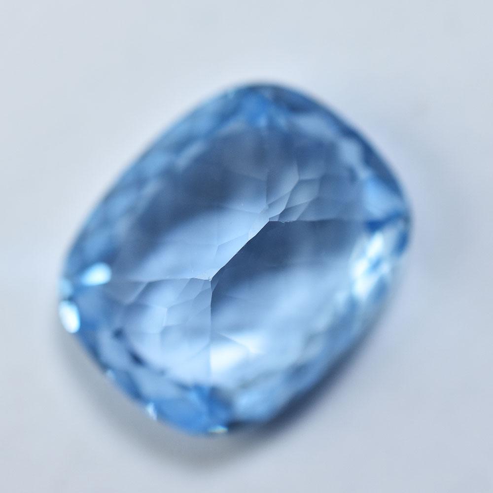 Natural Blue Sapphire Loose Gemstone High Quality Cushion Cut 14.8 Ct September Birthday Birthstone
