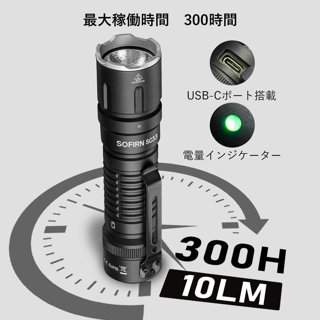 Sofirn LED 5200 Lumen Taktisch Leistungsstark Arbeits-Hohe IP68 für Katastrophen-Outdoor-Stromausfall und Inspektions-Taschenlampe, Licht, Licht, Helligkeit, USB-C