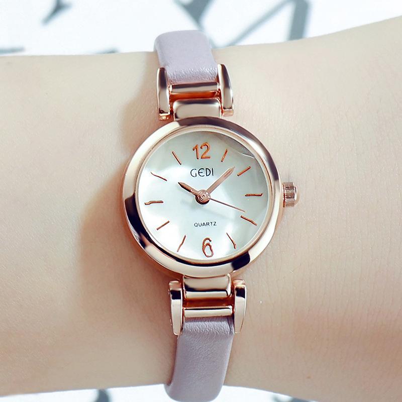 Fashion Light Luxury Fritillary Small Disc Ultra-Light Strap Women S Student Quartz Watch