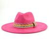 Suede 9.5cm Large brim Fedora British Top Hat Autumn/Winter Women's Suede Tassel Hat Unisex Chapau Femme