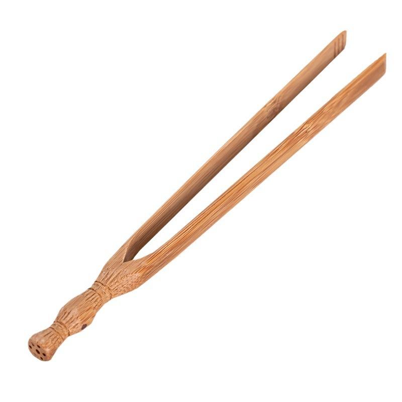 13 Stile Bambus Holz Tee-Klemme Ebenholz Lebensmittelzange Grill BBQ Brot-Klemme Obstsalat Anti-Rutsch-Klemme Zange Teezeremonie Zubehör