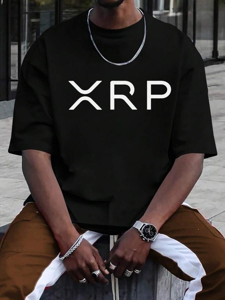 XRP Letter Print Simple Casual Design Fashion Print Unisex T-Shirt