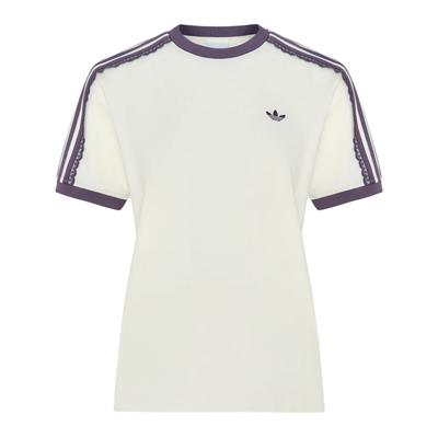 Originals Cali T-Shirt With Elegant Lace Trim Casual Sports Short Sleeve Women Tops LF2332