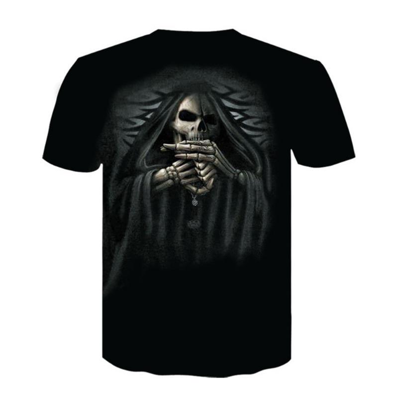 

Summer fun Gothic skull 3D printed fashionable personality cool casual comfortable T-shirt XXS