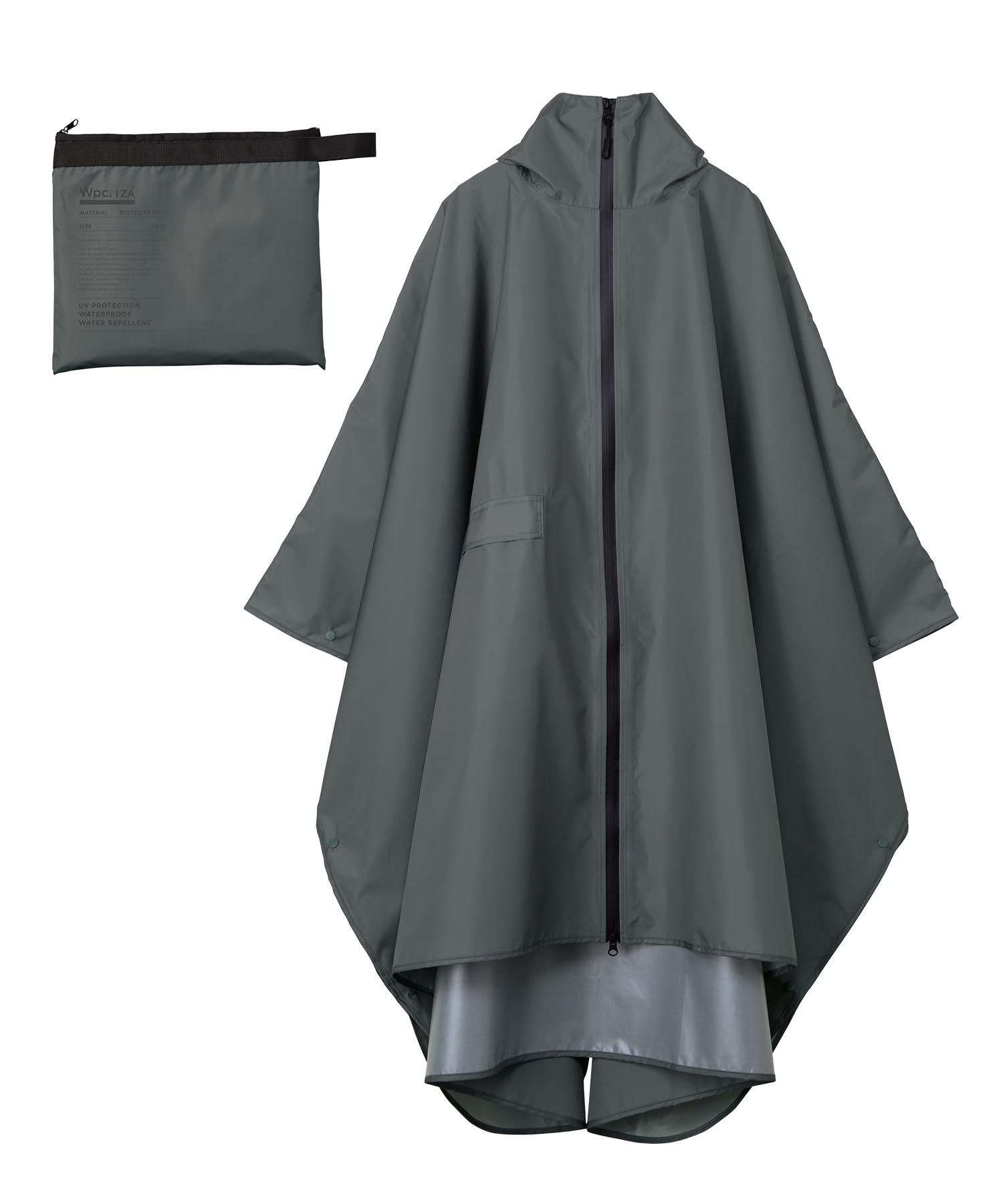 

Мировая вечеринка IZA Ветровка и Простая и с козырьком и Идеально подходит для улицы и Wpc. Пончо, Серый, Мужской Женский, Стильный, Большой, Капюшон, Мероприятия, серый