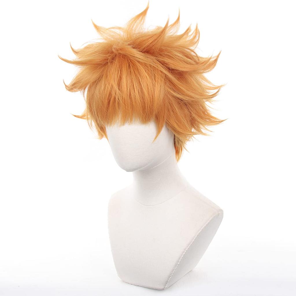 LVMEY Character Orange for Costume Comic Cultural School Festival Wig, Anime, Shot, Disguise, Costume, Heat-Resistant Wig, Hairpiece, Accessory,