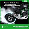 1/9 Kawasaki H2R Ninja with Spray Alloy Motorcycle Model Toy Vehicle Collection Sound and Light Off Road Autocycle Toys Car