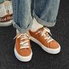 Spring New Shoes for Men Casual Shoes Faux Nubuck Flat Skateboard Shoes Street Fashion Color Lace-up Sneaker