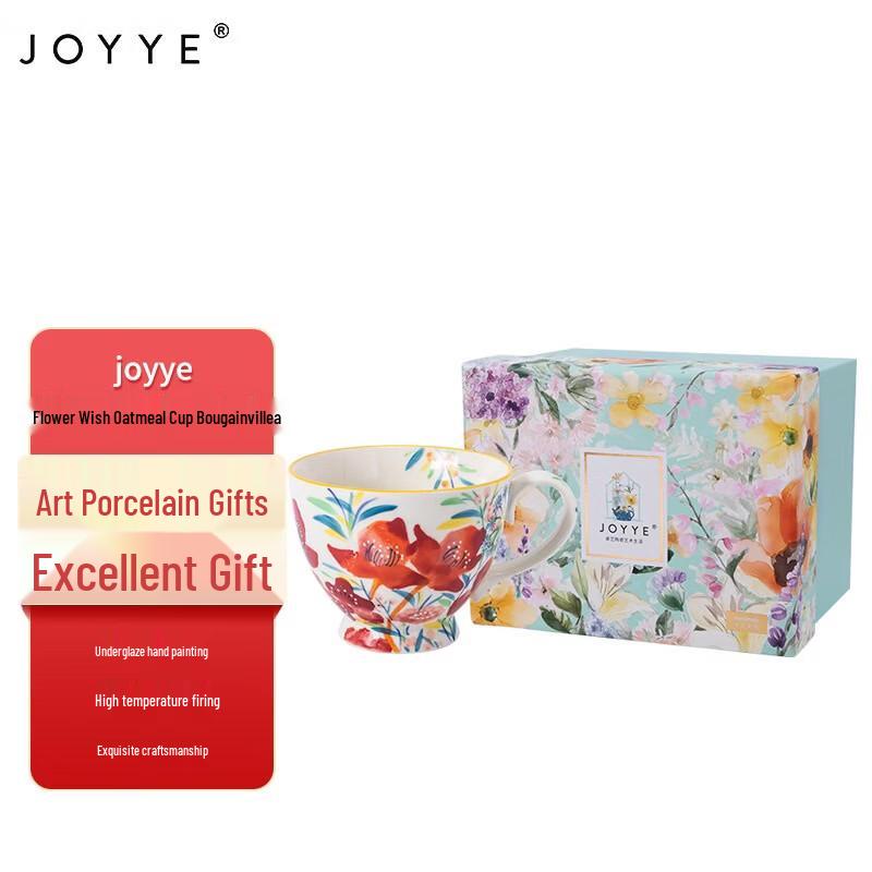 JOYYE Flower Wish Ceramic Cereal Cup