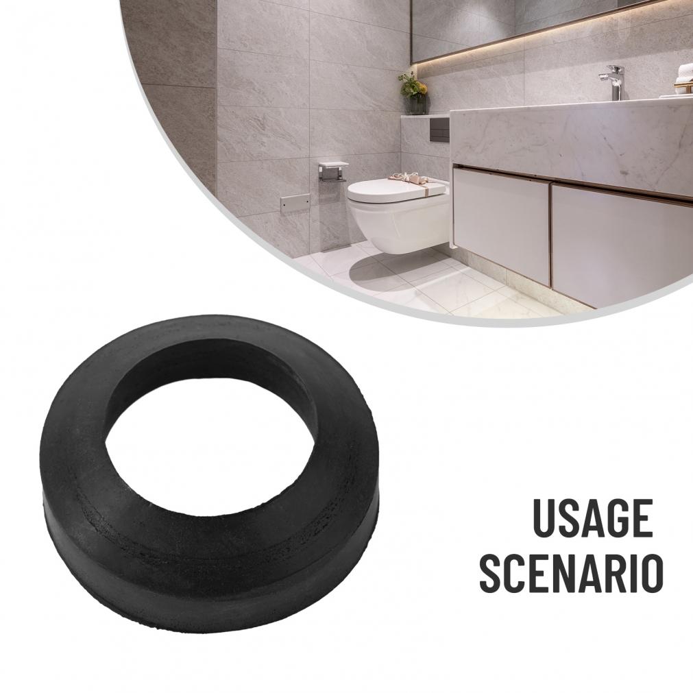 Black Toilet Sealing Ring Cone Shaped Conical Doughnut Washer
