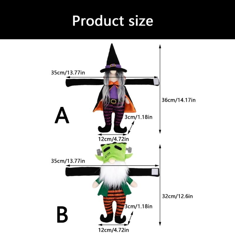 Festival Witches Frogs Design Curtain Holdbacks Easy Installation Halloween Party Supplies Homes Decors For Kids Adults Holiday Celebration